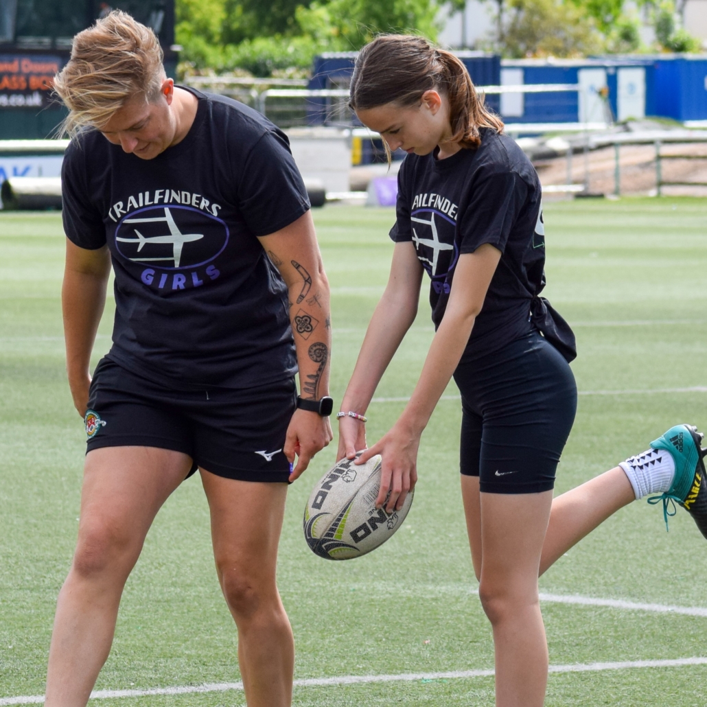 Trailfinders Girls Rugby professional coaches.