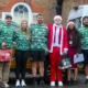 Ealing Trailfinders players delivering Christmas hampers with Age UK Ealing